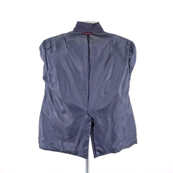 Hart Schaffner Marx Blue Wool 2 Button Blazer 42R Portly - Picture 13 of 13